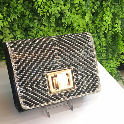 Black diamond glam purse