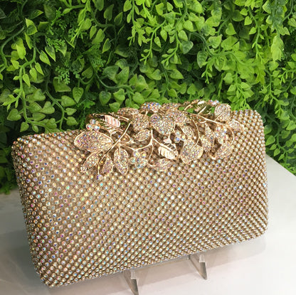 Rosegold Flowered purse