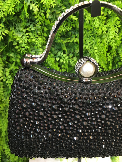 Black diamond Pearl purse