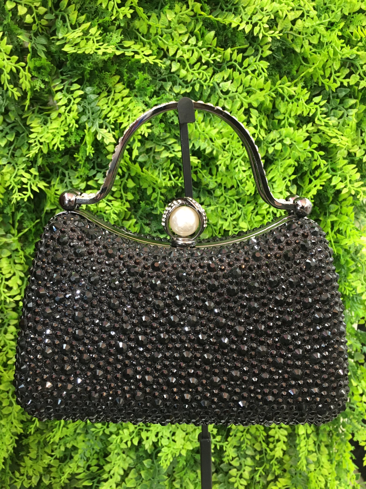 Black diamond Pearl purse