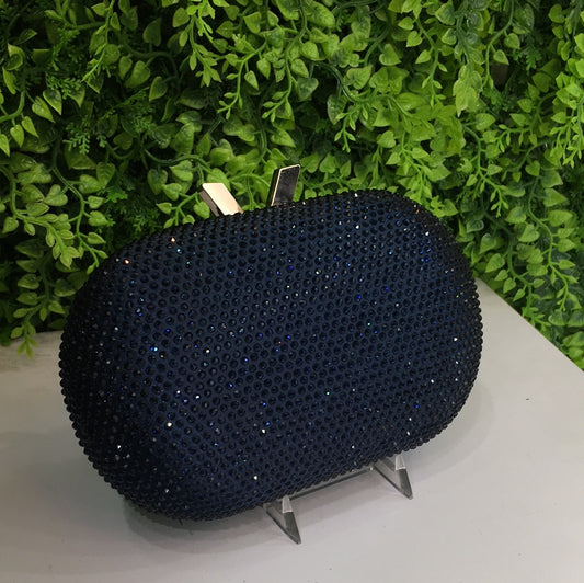 Royal blue diamonds purse