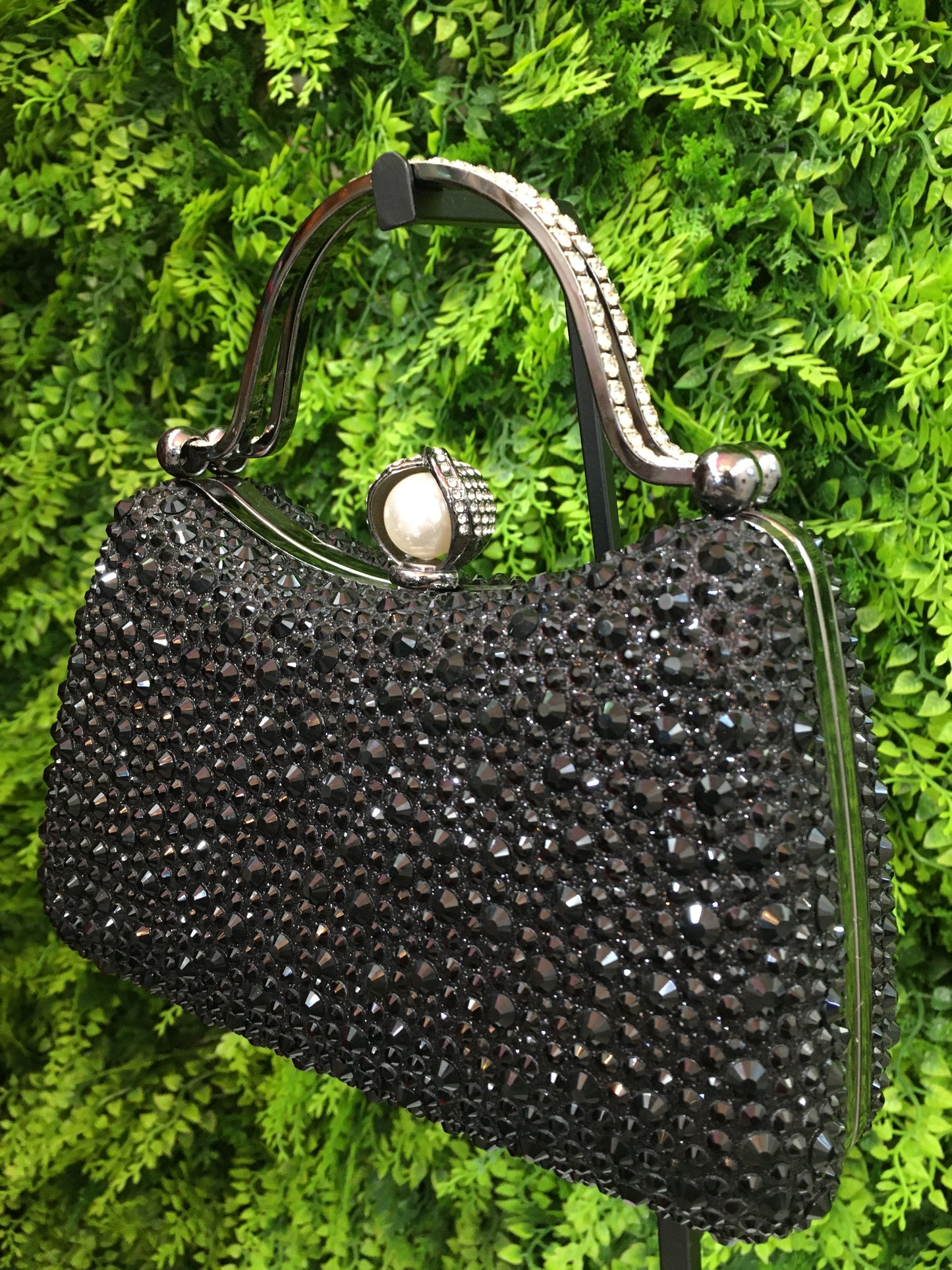 Black diamond Pearl purse