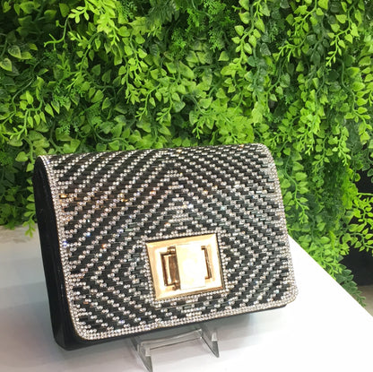 Black diamond glam purse