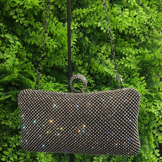 Black sparkling purse